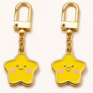 Flat Metal Keychains