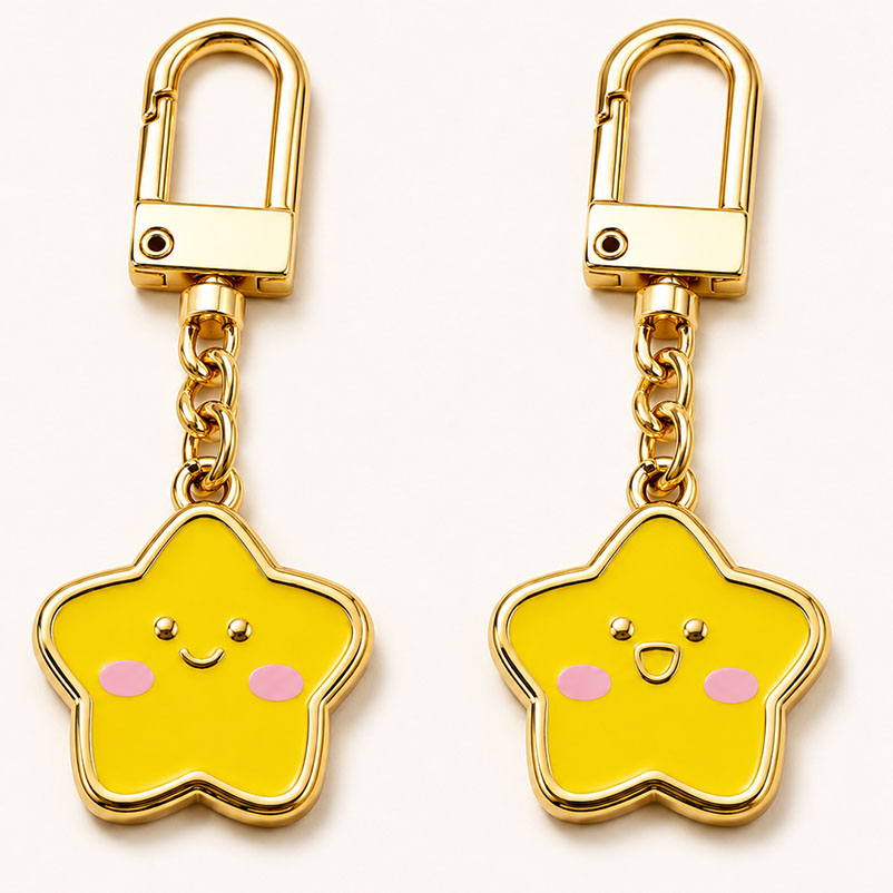 Flat Metal Keychains