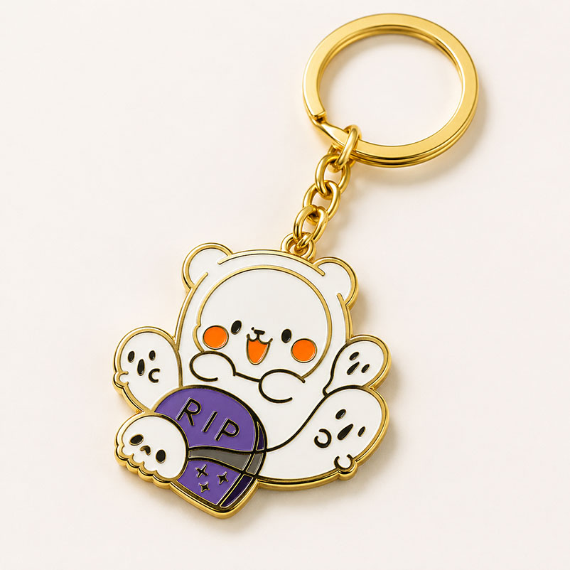 hard enamel keychain