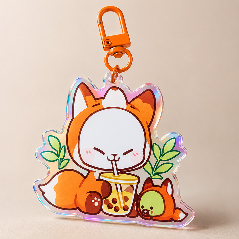 Rainbow Film Acrylic Keychains