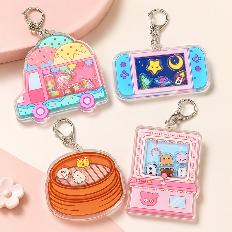 Shaker Acrylic Keychains