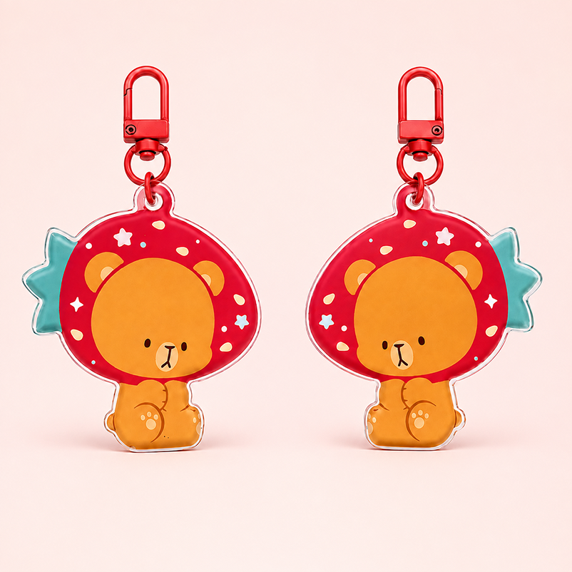custom acrylic keychain Double-Sided Printing